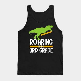 Dinosaur Roaring 3rd Grade Tank Top